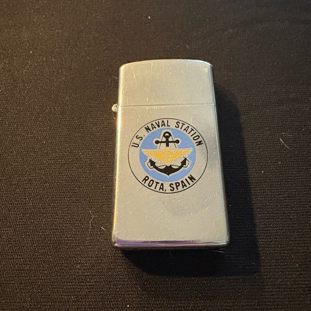 Rota, Spain U.S. Naval Station Zippo Recently Serviced No Lighter Fluid